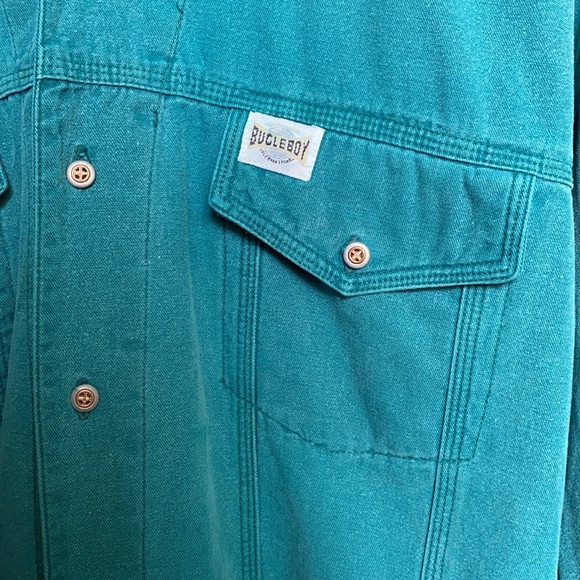 Vintage Bugle Boy Teal Jacket - Picture 4 of 7